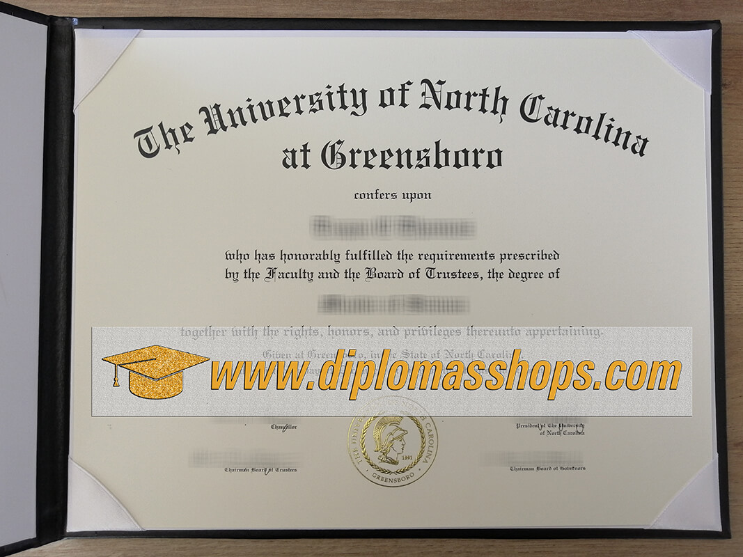 UNC Greensboro diploma, UNCG diploma, University of North Carolina at Greensboro diploma