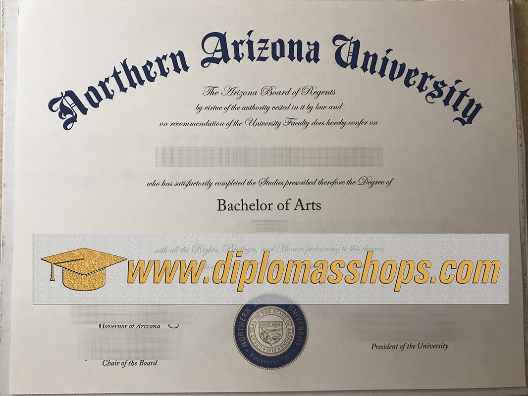 fake NAU diploma, Northern Arizona University diploma