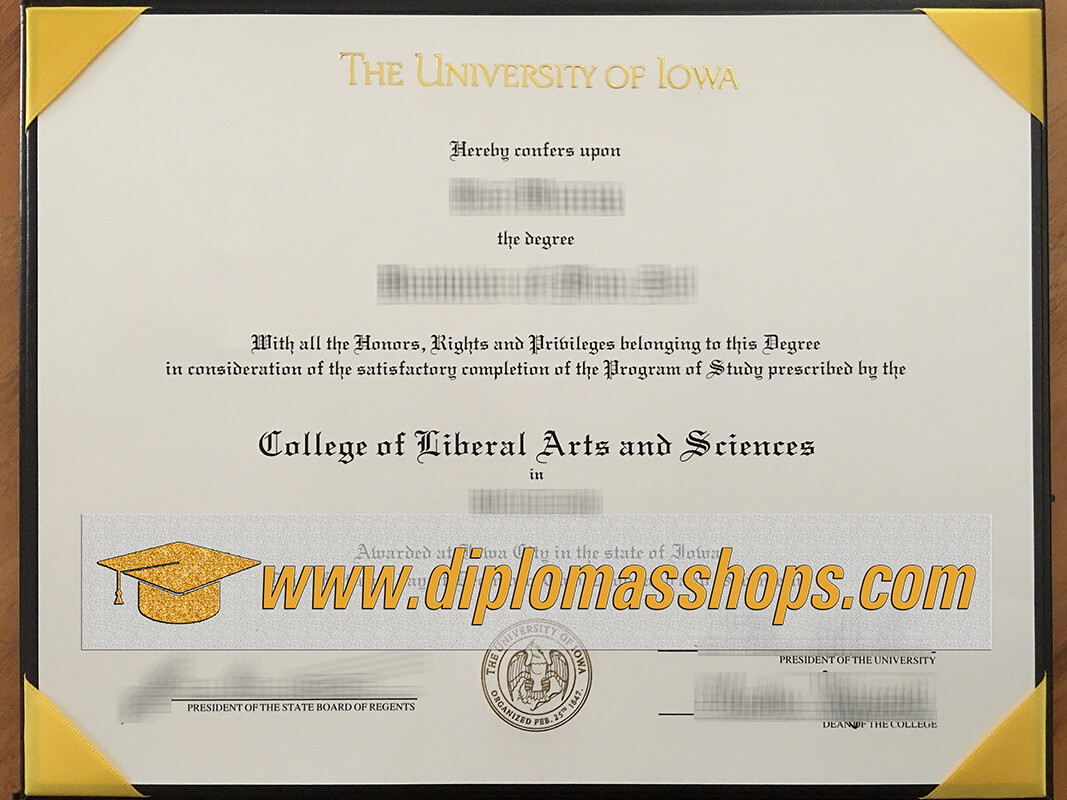 fake University of Iowa diploma, fake University of Iowa degree