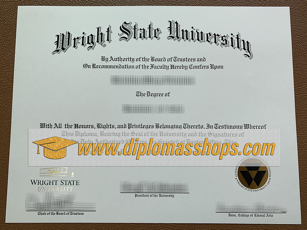 fake Wright State University diploma