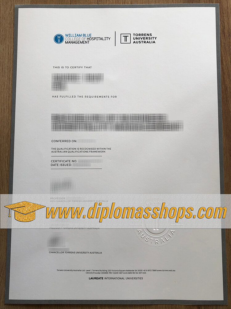 Australia Torrens University diploma