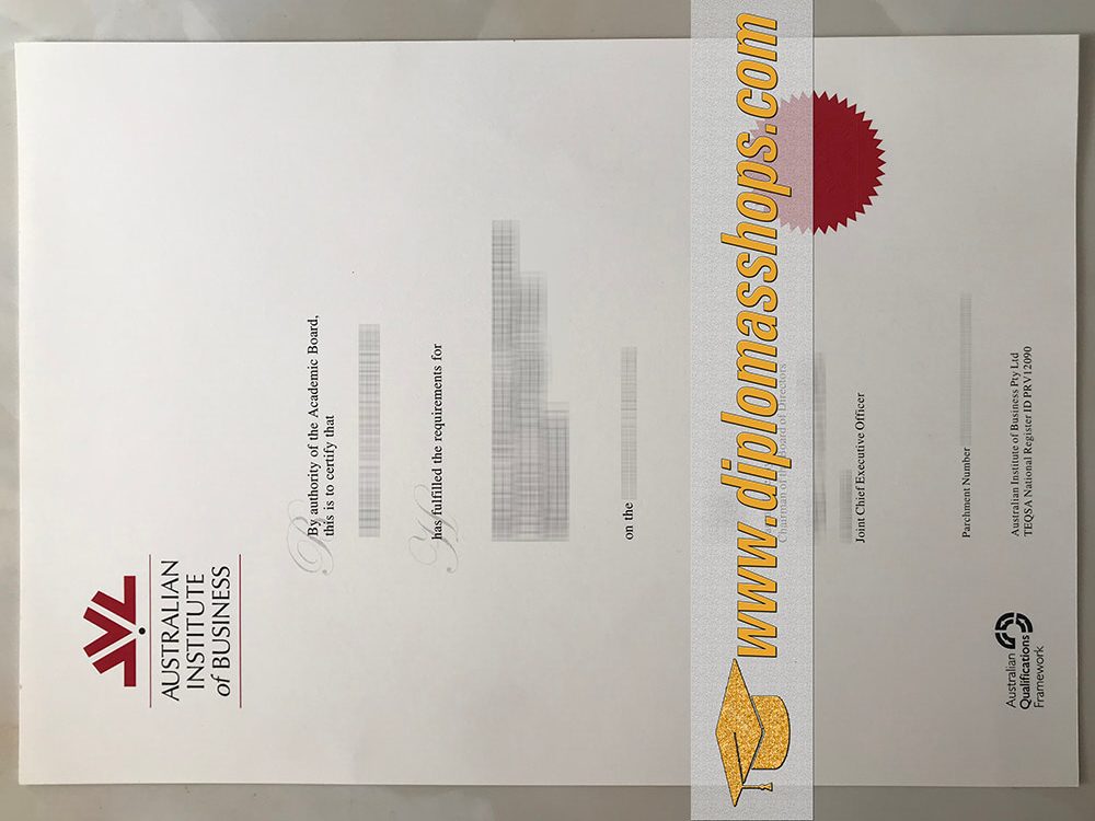 Australian Institute of Business diplomas