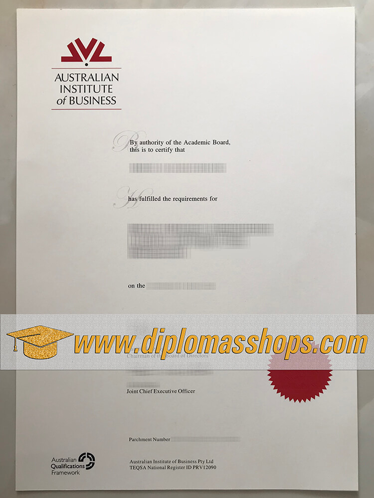 Australian Institute of Business diplomas