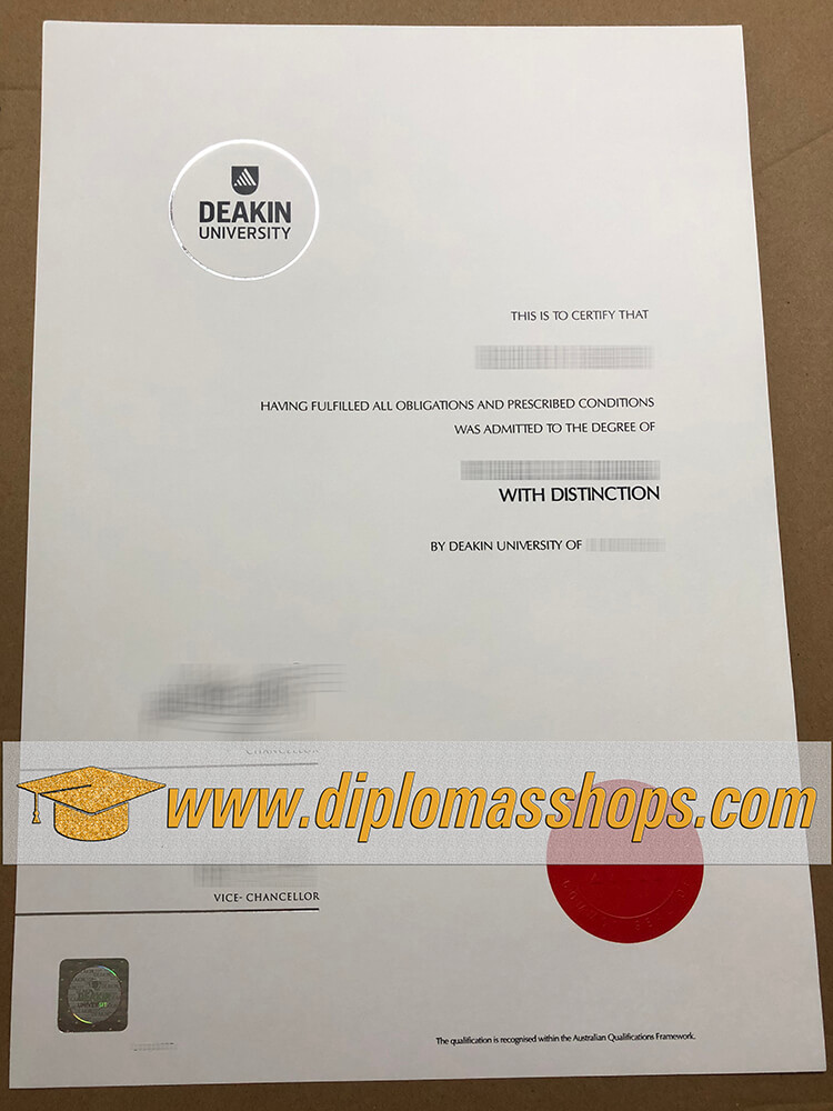 Fake Deakin University Diplomas