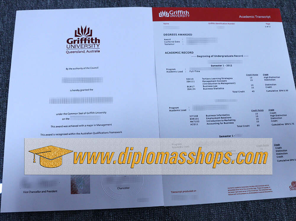 Fake Griffith University diplomas