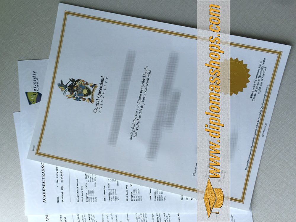 fake Central Queensland University Diplomas