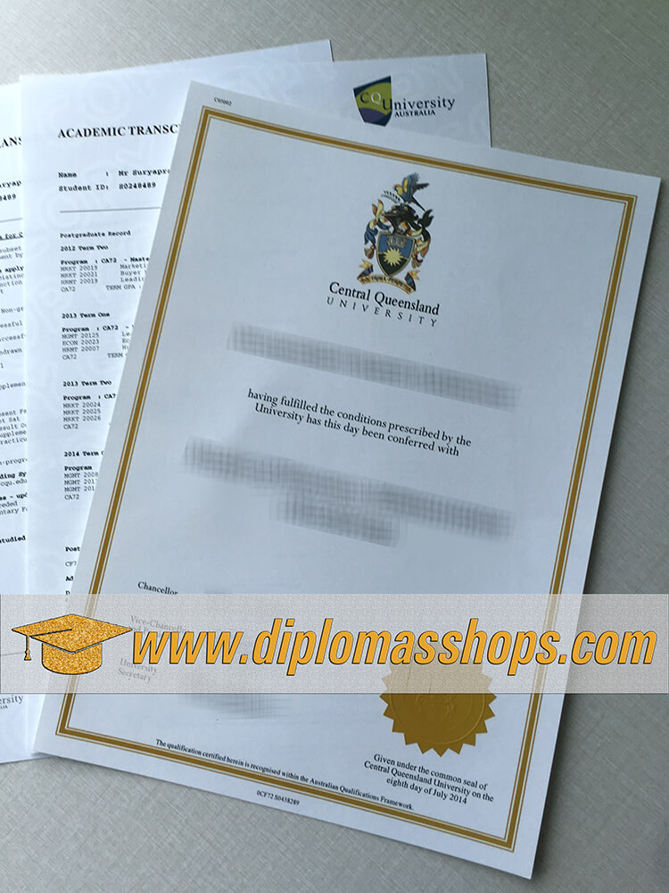 fake Central Queensland University Diplomas