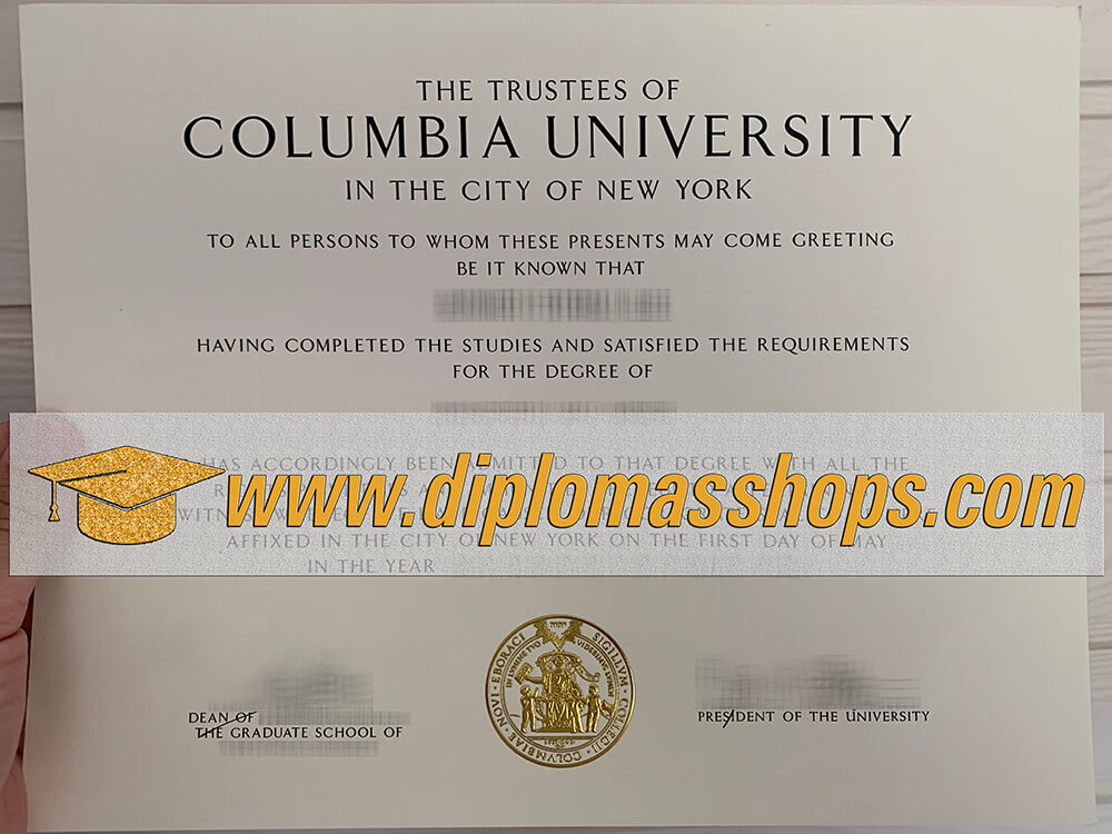 fake Columbia University diploma, fake Columbia University degree certificate