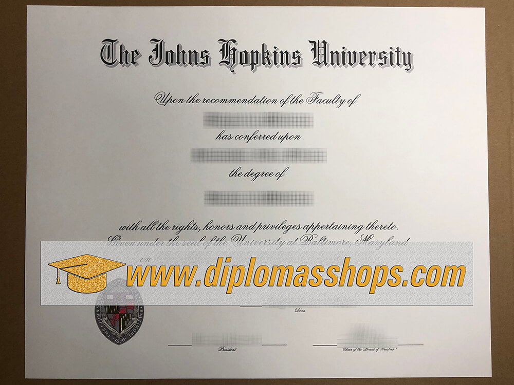 fake Johns Hopkins University diploma, fake Johns Hopkins University degree