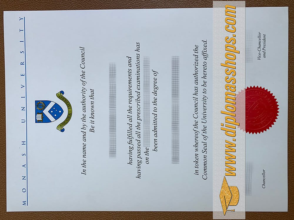 fake Monash University fake diploma