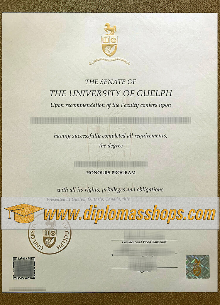 fake University of Guelph diploma, fake University of Guelph degree