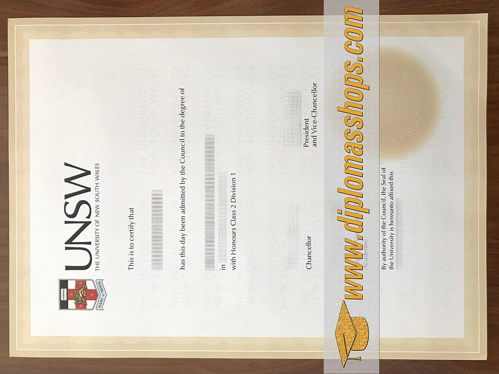 fake University of New South Wales diplomas