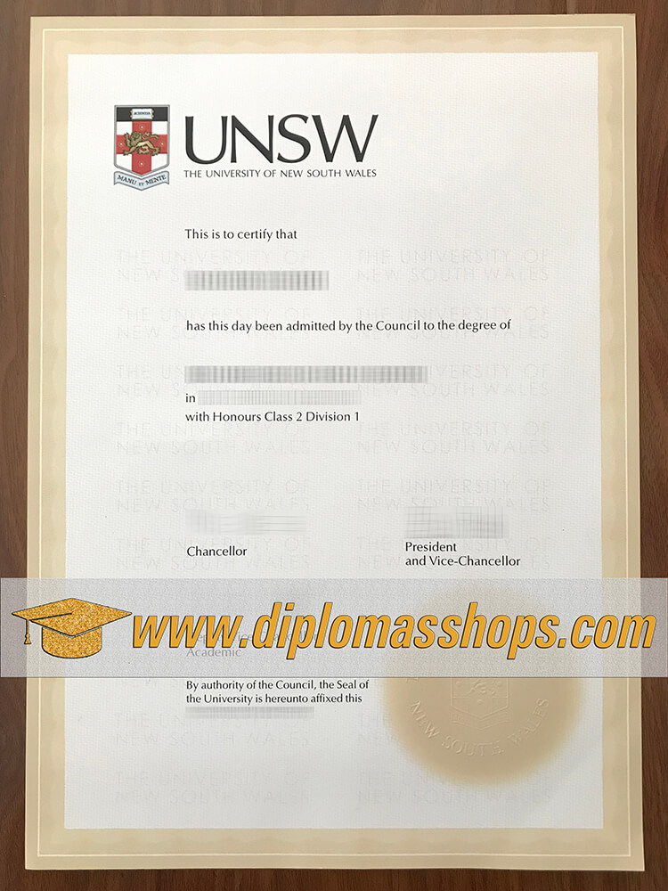 fake University of New South Wales diplomas