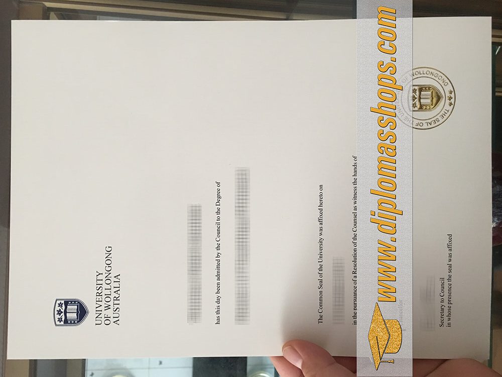 fake University of Wollongong diplomas