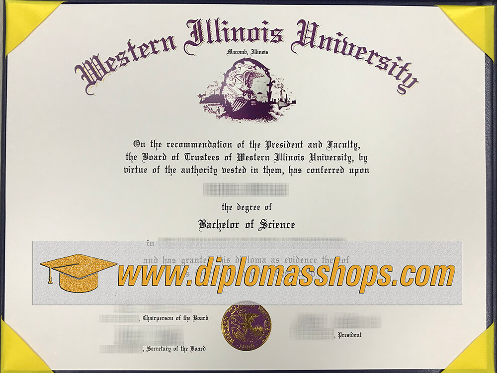 fake Western Illinois University diploma